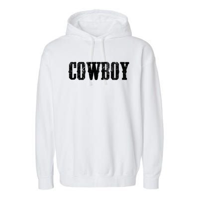 Cow Gift Westren Rodeo Southern Horse Lover Country Great Gift Garment-Dyed Fleece Hoodie