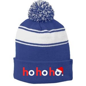 Christmas Gift Xmas Gift Idea Ho Ho Ho Cute Gift Stripe Pom Pom Beanie