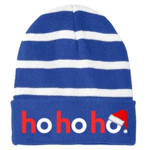 Christmas Gift Xmas Gift Idea Ho Ho Ho Cute Gift Striped Beanie with Solid Band