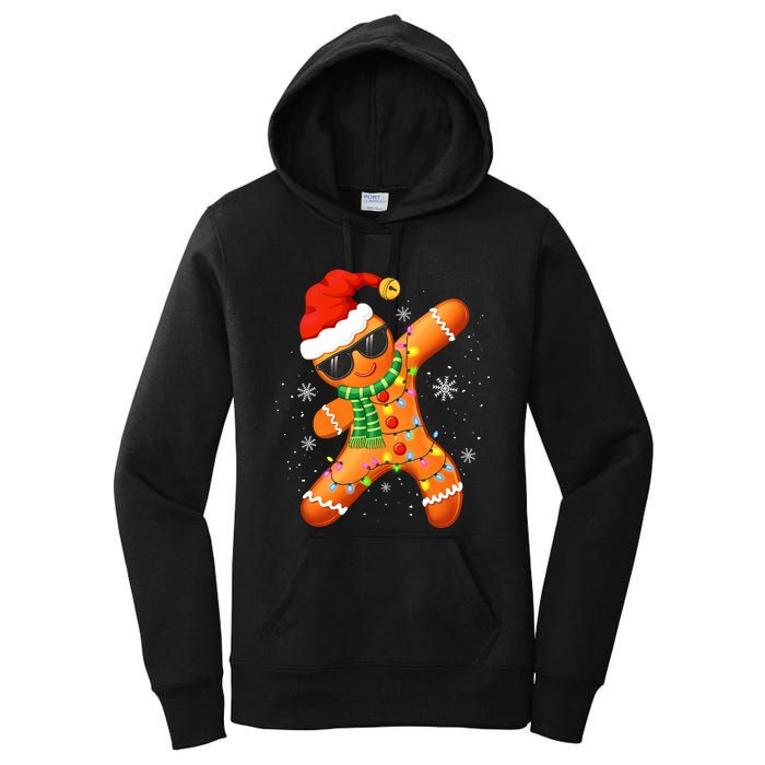 Christmas Gingerbread Xmas Lights Women's Pullover Hoodie