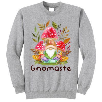 Cute Gnomaste Yoga Gnome Namaste Meditation Zen Tall Sweatshirt