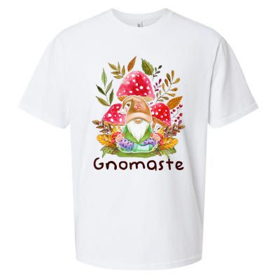 Cute Gnomaste Yoga Gnome Namaste Meditation Zen Sueded Cloud Jersey T-Shirt