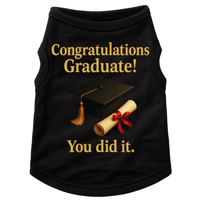 Congratulations Graduate You Did It Class Of 2025 Doggie Tank