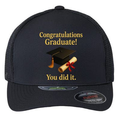 Congratulations Graduate You Did It Class Of 2025 Flexfit Unipanel Trucker Cap