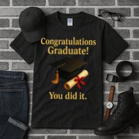 Congratulations Graduate You Did It Class Of 2025 Tall T-Shirt