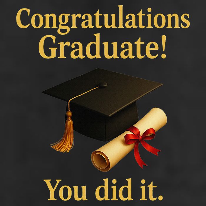 Congratulations Graduate You Did It Class Of 2025 Golf Towel