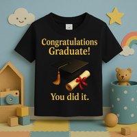 Congratulations Graduate You Did It Class Of 2025 Toddler T-Shirt