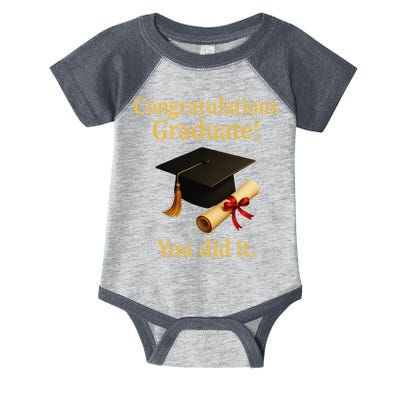 Congratulations Graduate You Did It Class Of 2025 Infant Baby Jersey Bodysuit