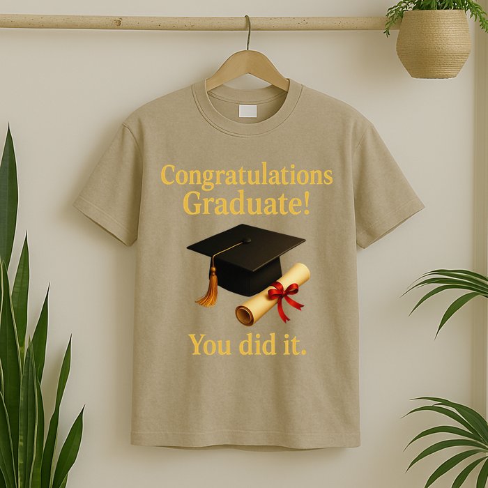 Congratulations Graduate You Did It Class Of 2025 T-Shirt