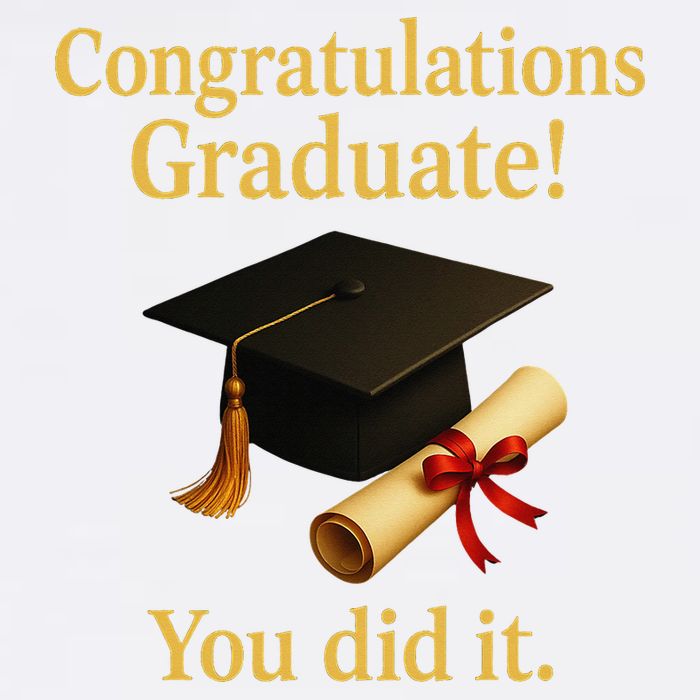 Congratulations Graduate You Did It Class Of 2025 Garment-Dyed Sweatshirt