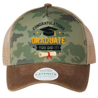 Congratulations Graduate You Did It Class Of 2025 Legacy Tie Dye Trucker Hat
