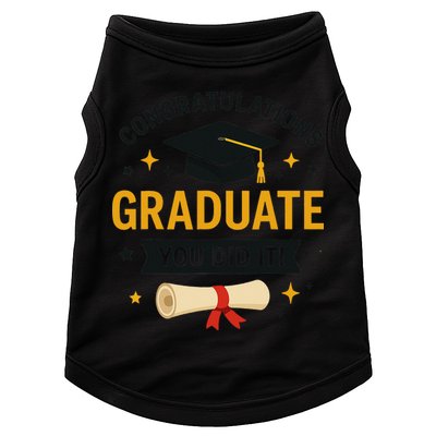 Congratulations Graduate You Did It Class Of 2025 Doggie Tank