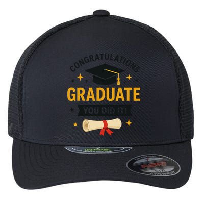 Congratulations Graduate You Did It Class Of 2025 Flexfit Unipanel Trucker Cap