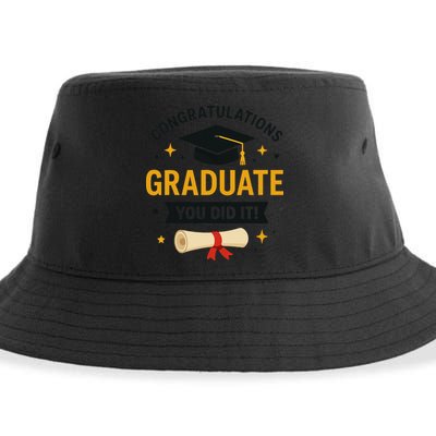 Congratulations Graduate You Did It Class Of 2025 Sustainable Bucket Hat