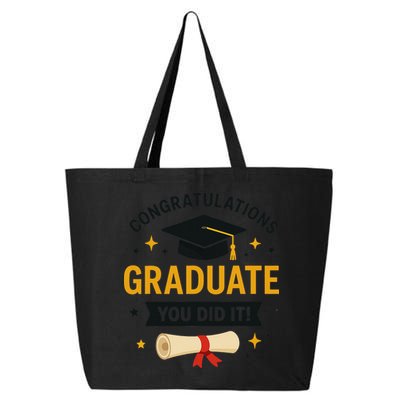 Congratulations Graduate You Did It Class Of 2025 25L Jumbo Tote