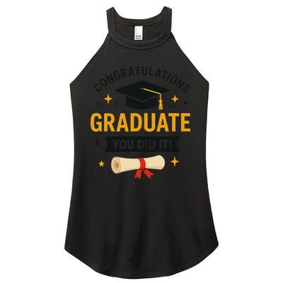 Congratulations Graduate You Did It Class Of 2025 Women's Perfect Tri Rocker Tank