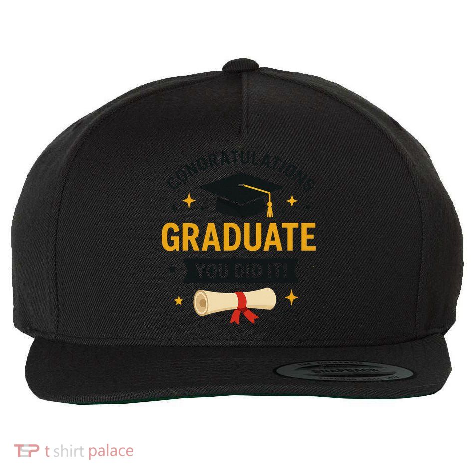 Congratulations Graduate You Did It Class Of 2025 Wool Snapback Cap
