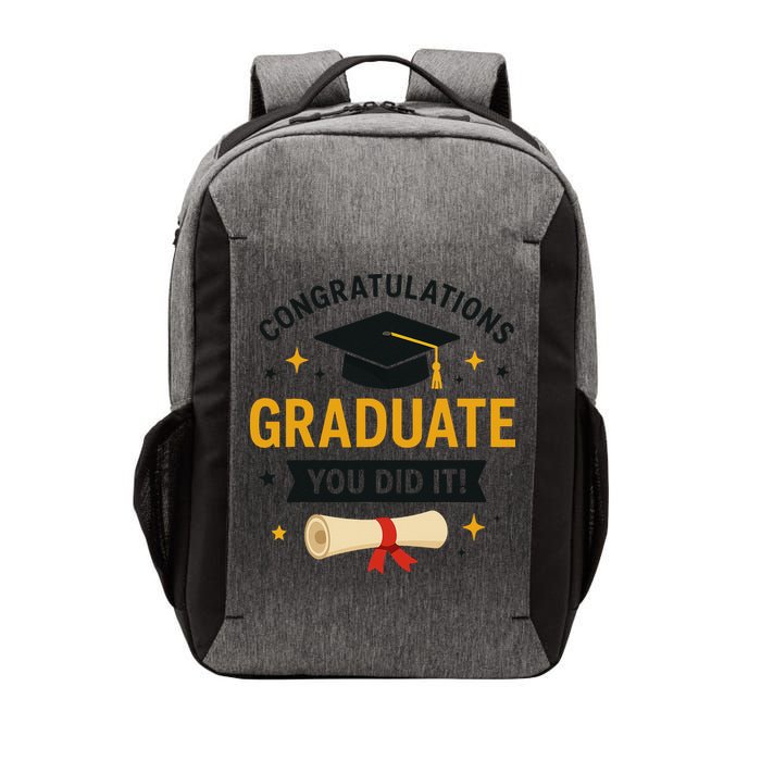 Congratulations Graduate You Did It Class Of 2025 Vector Backpack