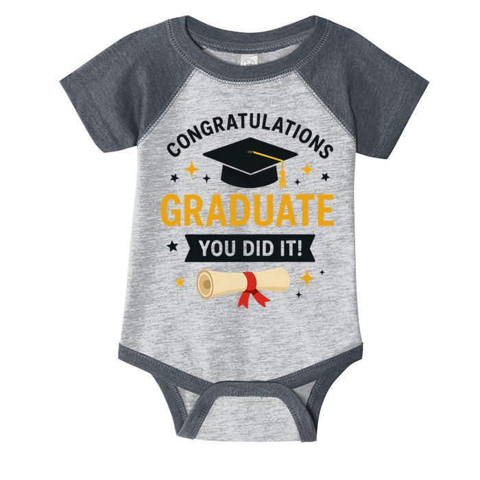 Congratulations Graduate You Did It Class Of 2025 Infant Baby Jersey Bodysuit