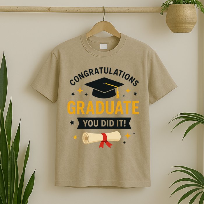 Congratulations Graduate You Did It Class Of 2025 T-Shirt