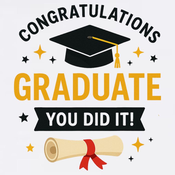 Congratulations Graduate You Did It Class Of 2025 Garment-Dyed Sweatshirt