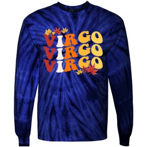 Capricorn Girl Zodiac Sign Astrology Fall Vibes Tie-Dye Long Sleeve Shirt