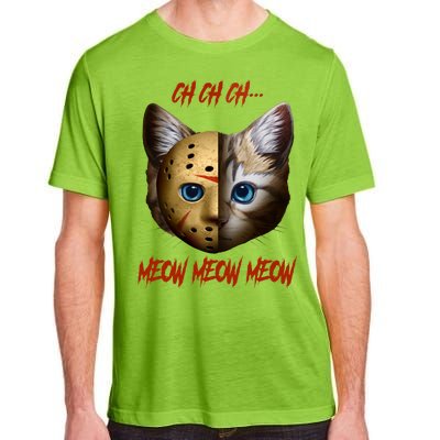 Ch Ch Ch Meow Meow Meow Cat Horror Movie Adult ChromaSoft Performance T-Shirt