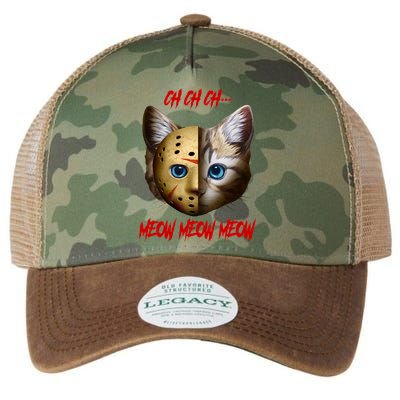 Ch Ch Ch Meow Meow Meow Cat Horror Movie Legacy Tie Dye Trucker Hat