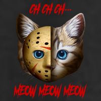 Ch Ch Ch Meow Meow Meow Cat Horror Movie Garment-Dyed Fleece Hoodie