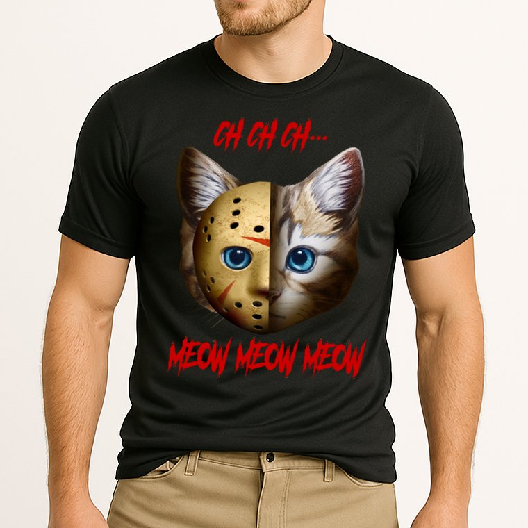 Ch Ch Ch Meow Meow Meow Cat Horror Movie Performance Shirt