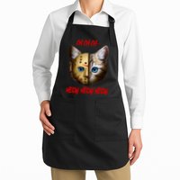 Ch Ch Ch Meow Meow Meow Cat Horror Movie Apron