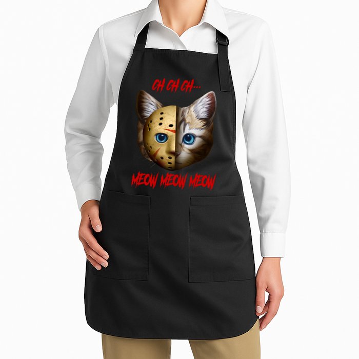 Ch Ch Ch Meow Meow Meow Cat Horror Movie Apron