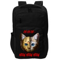 Ch Ch Ch Meow Meow Meow Cat Horror Movie Impact Tech Backpack