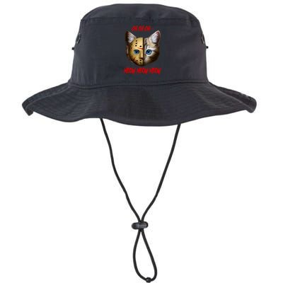 Ch Ch Ch Meow Meow Meow Cat Horror Movie Bucket Hat