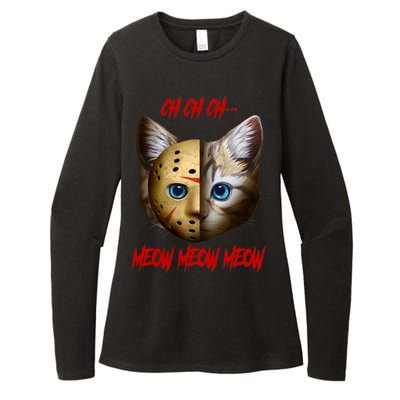 Ch Ch Ch Meow Meow Meow Cat Horror Movie Womens CVC Long Sleeve Shirt