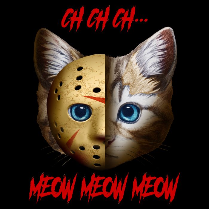 Ch Ch Ch Meow Meow Meow Cat Horror Movie 16 in Basic Backpack