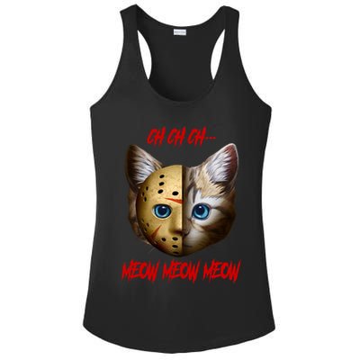Ch Ch Ch Meow Meow Meow Cat Horror Movie Ladies PosiCharge Competitor Racerback Tank