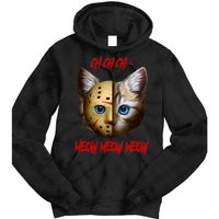 Ch Ch Ch Meow Meow Meow Cat Horror Movie Tie Dye Hoodie