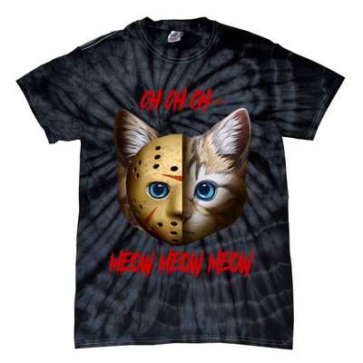 Ch Ch Ch Meow Meow Meow Cat Horror Movie Tie-Dye T-Shirt