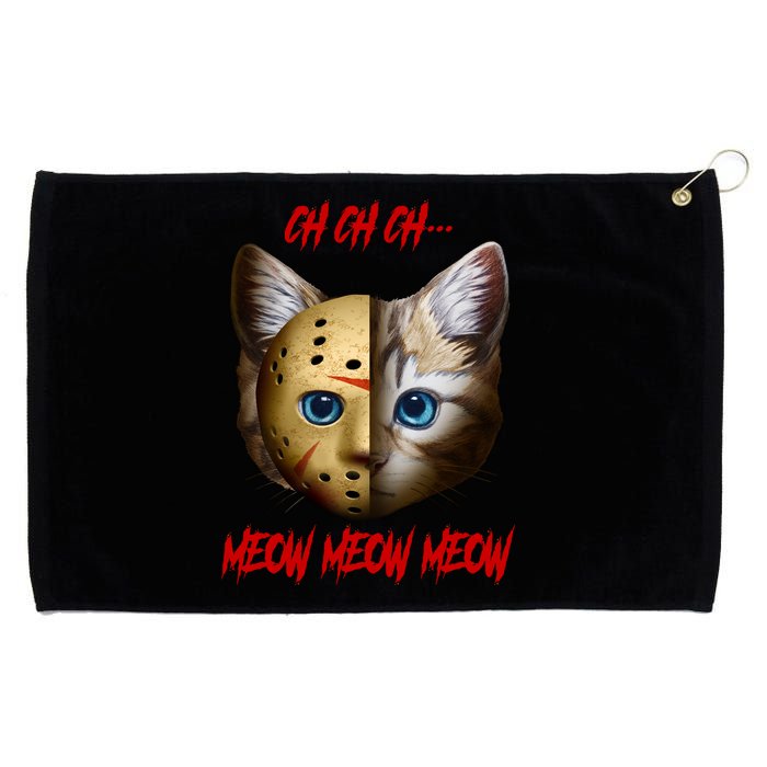 Ch Ch Ch Meow Meow Meow Cat Horror Movie Grommeted Golf Towel