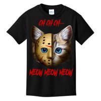 Ch Ch Ch Meow Meow Meow Cat Horror Movie Kids T-Shirt