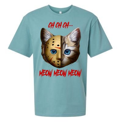 Ch Ch Ch Meow Meow Meow Cat Horror Movie Sueded Cloud Jersey T-Shirt