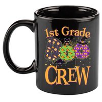 Cute Halloween 1st Grade Boo Crew 11oz C Handle Ceramic Mug