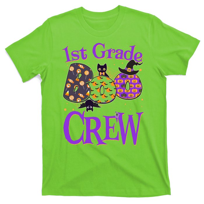 Cute Halloween 1st Grade Boo Crew T-Shirt