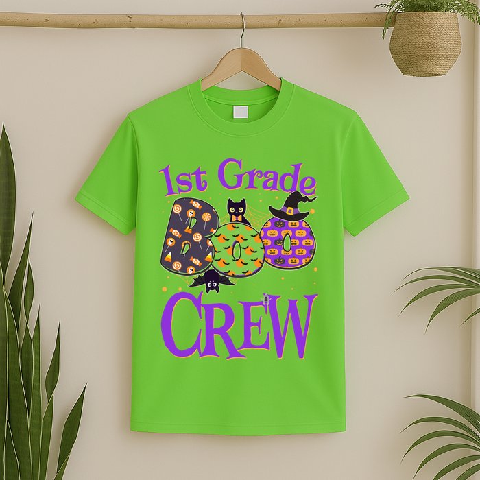 Cute Halloween 1st Grade Boo Crew T-Shirt