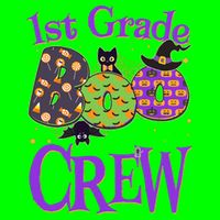 Cute Halloween 1st Grade Boo Crew T-Shirt