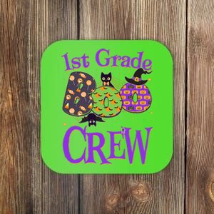 Cute Halloween 1st Grade Boo Crew Coaster