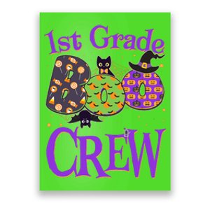 Cute Halloween 1st Grade Boo Crew Poster