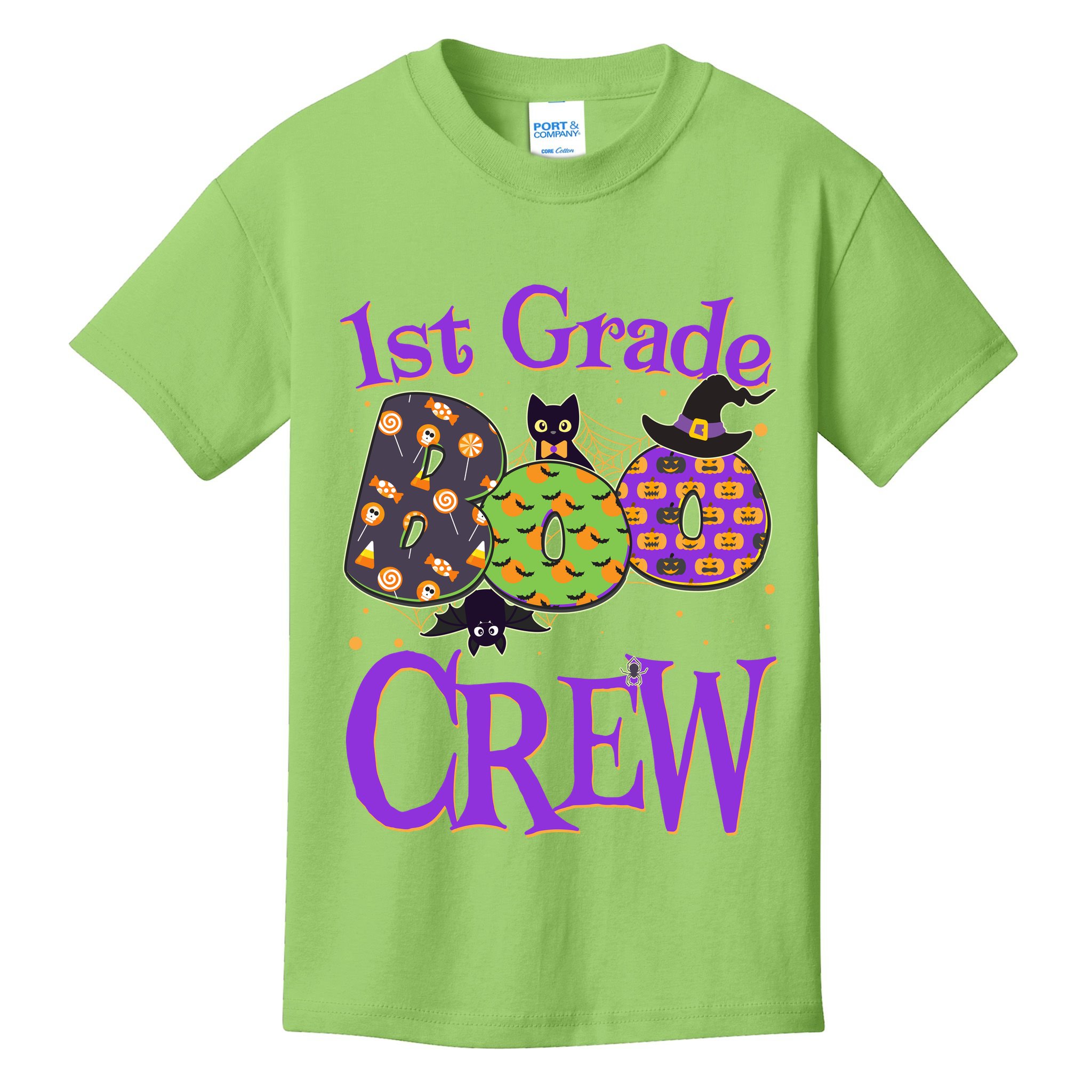 Cute Halloween 1st Grade Boo Crew Kids T-Shirt