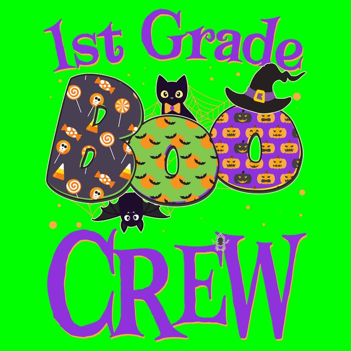 Cute Halloween 1st Grade Boo Crew Kids T-Shirt